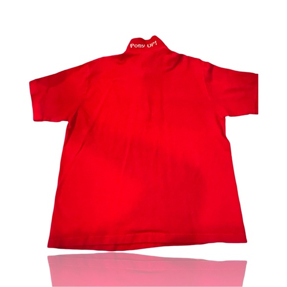 SMU Mustangs Vintage Pique Polo: Adult Large: PONY UP! Southwest Conference - Picture 2 of 5